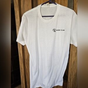 NEW Tultex White Claw Shore Club Sz L Branded White T-Shirt